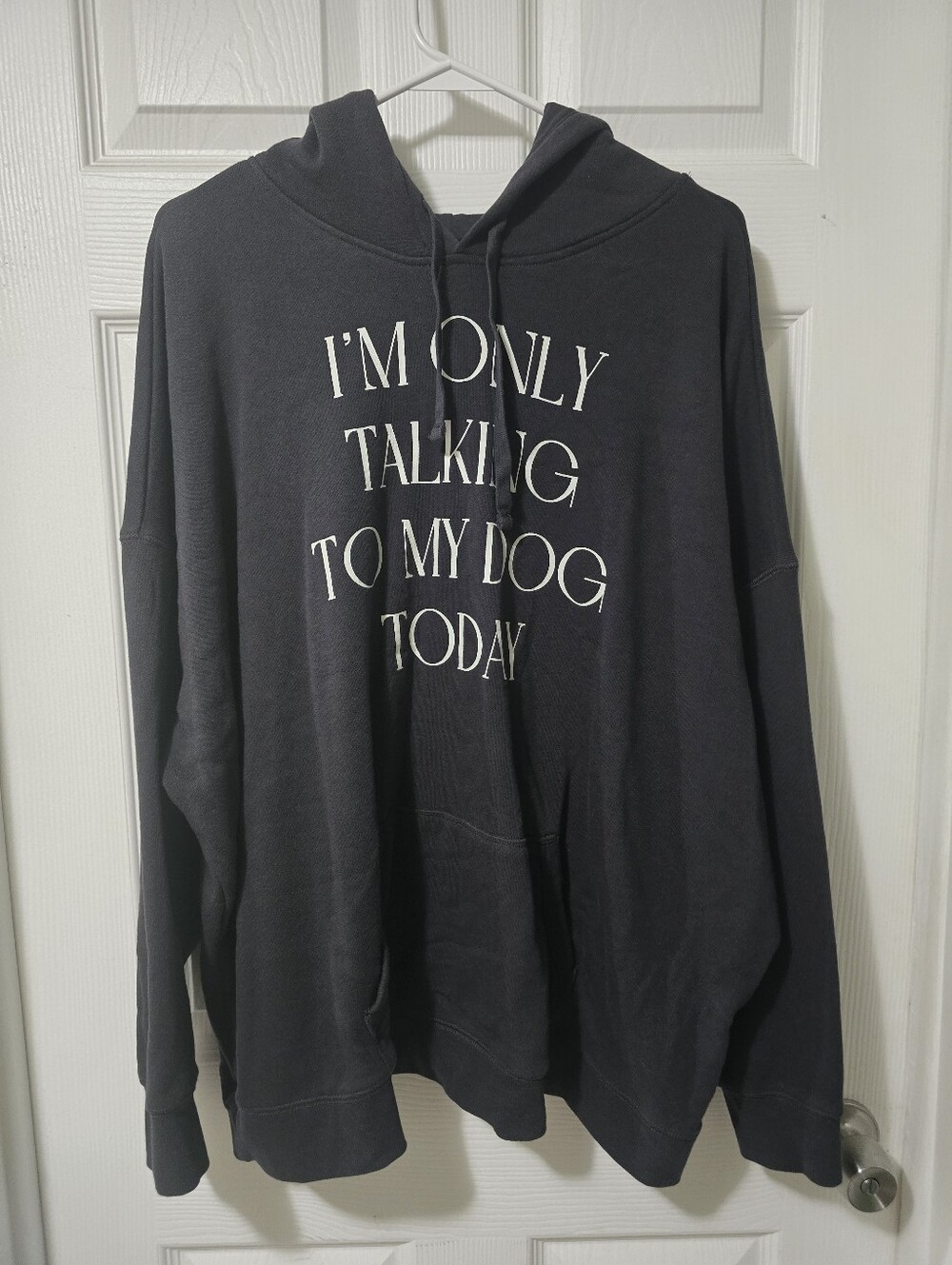 Torrid Black Hoodie - "I'm Only Talking To My Dog Today" Sz 1
